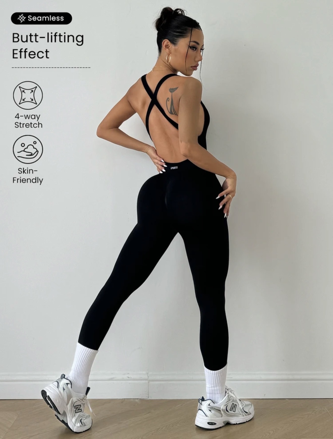 Slayform Slayform Mono deportivo sexy sin mangas para mujer