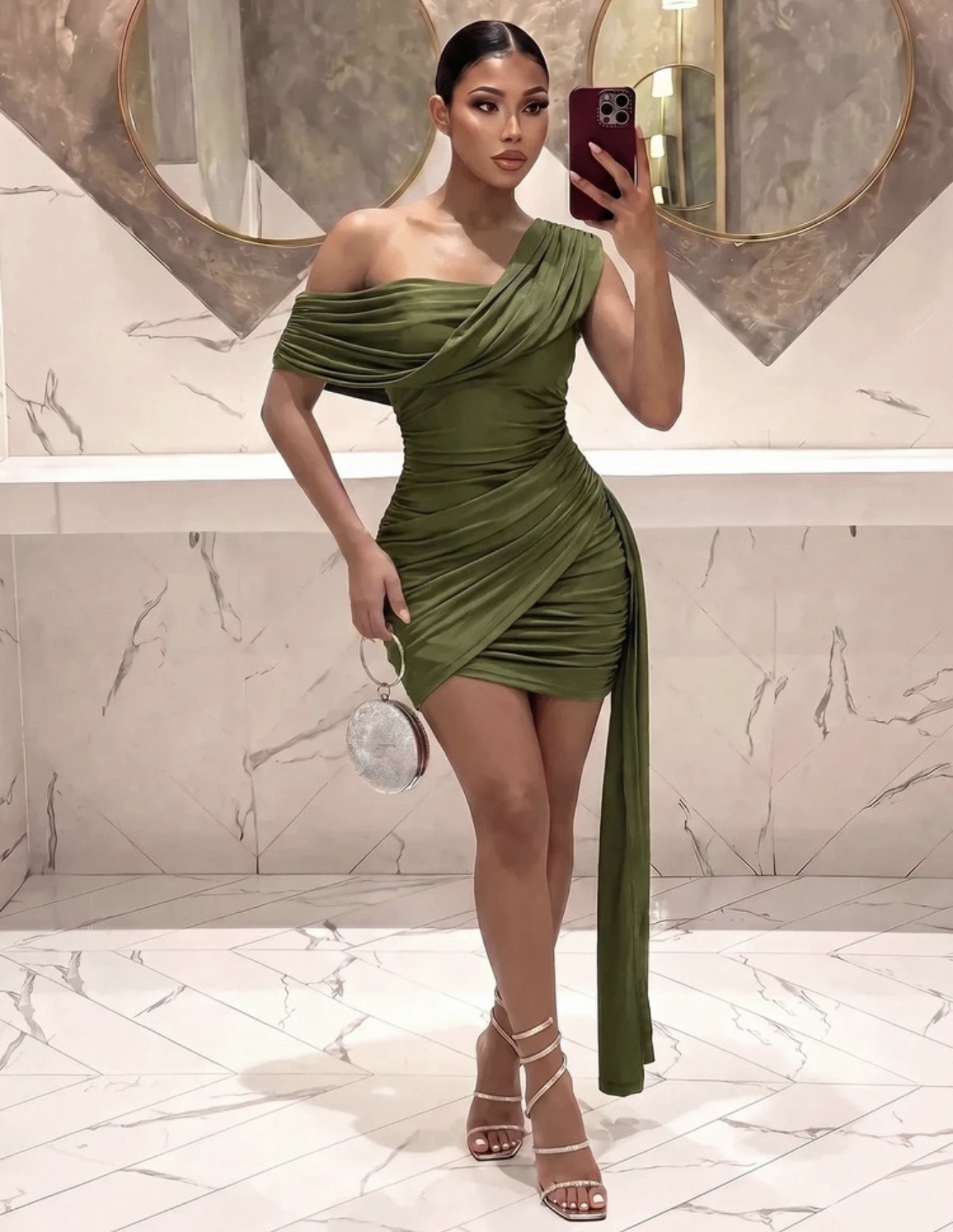 Slaydiva Nuevo Vestido Mini Ajustado