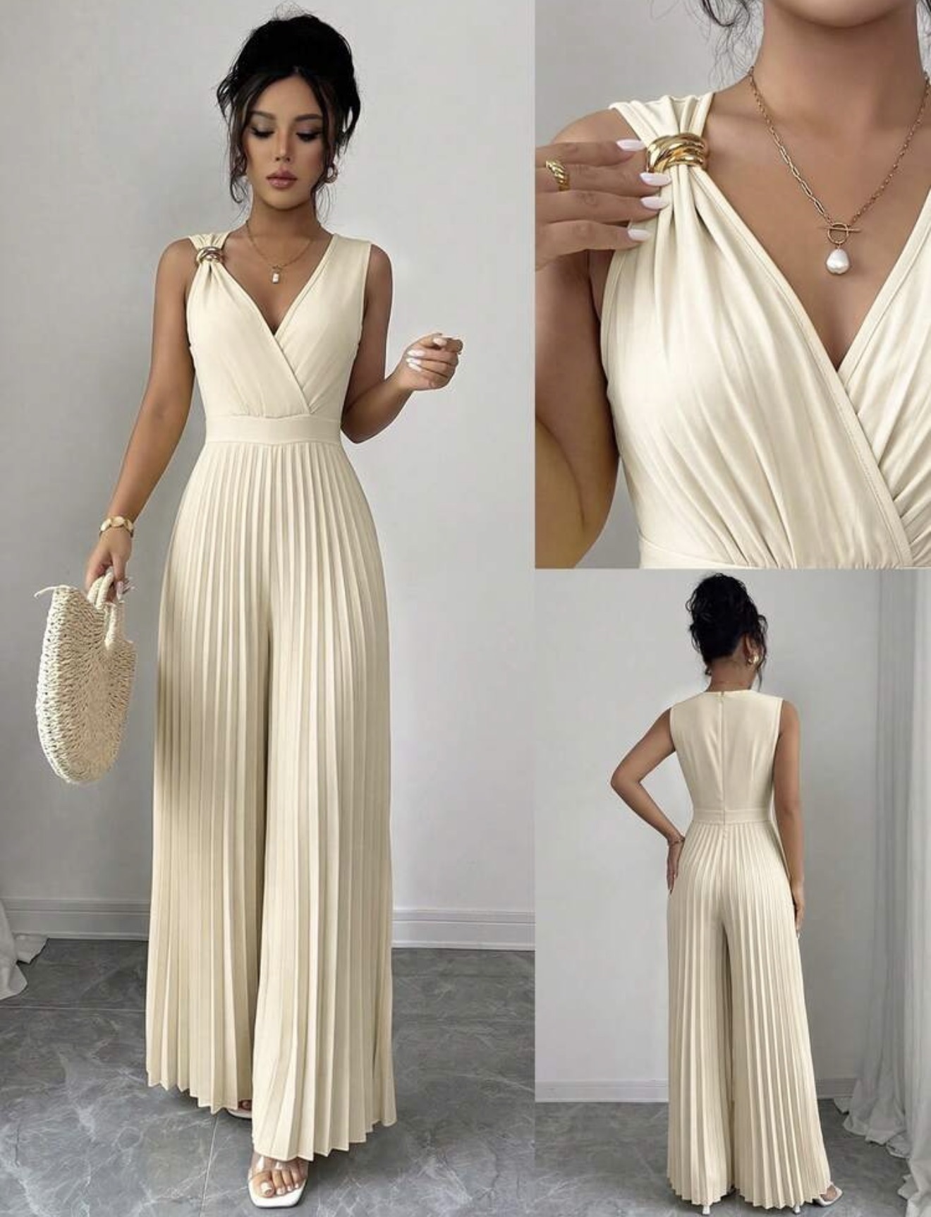 Elenzga Mono elegante de mujer para primavera/verano