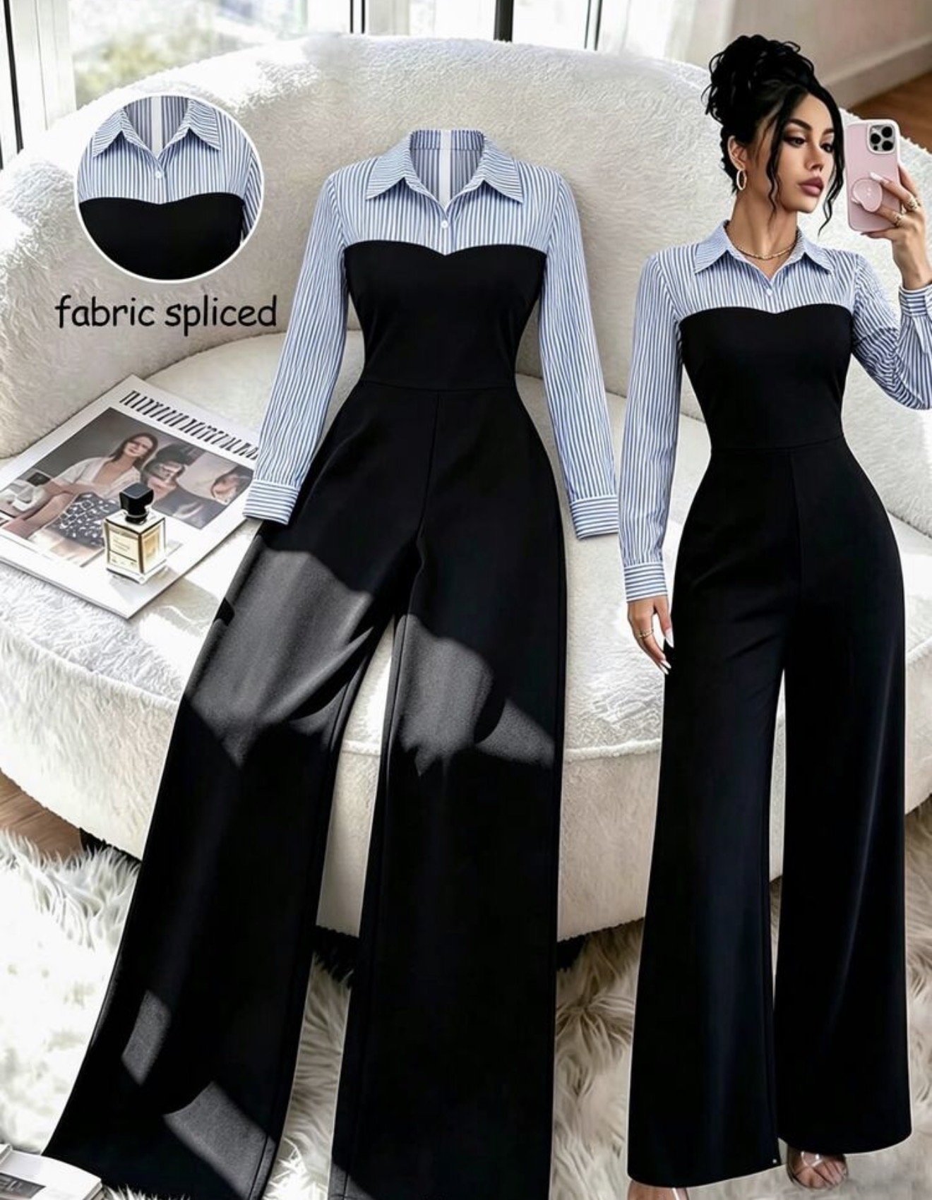 Clasi Mono elegante y casual para mujer, de tela versátil y cómoda