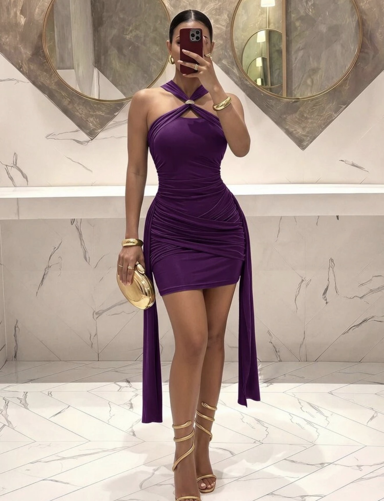 Slaydiva Vestido mini ajustado