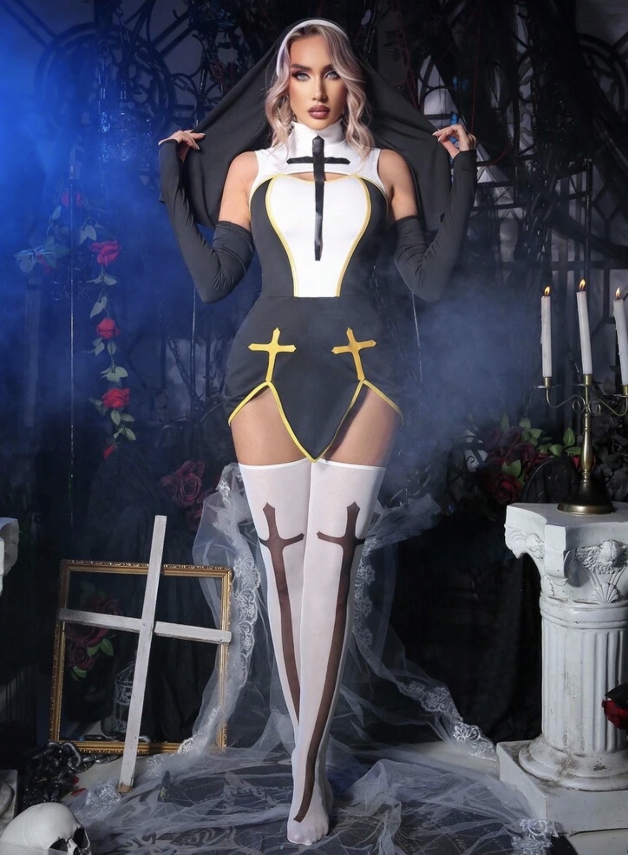 Conjunto de 4 piezas para disfraz de Halloween